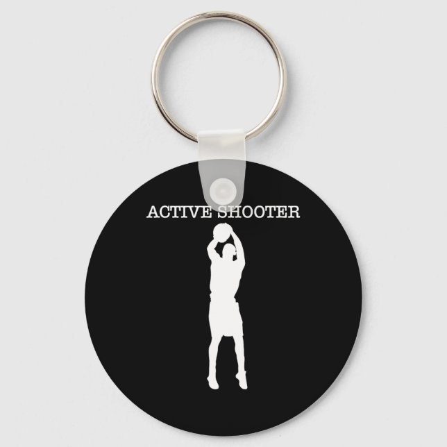 Porte-clés Amateurs de bysketbyll de tireur actif (Recto)