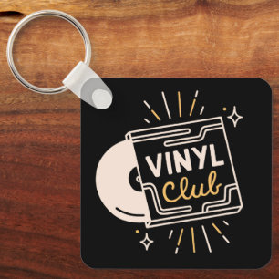Porte-clés Amateurs de disques de club vinyle musique analogi