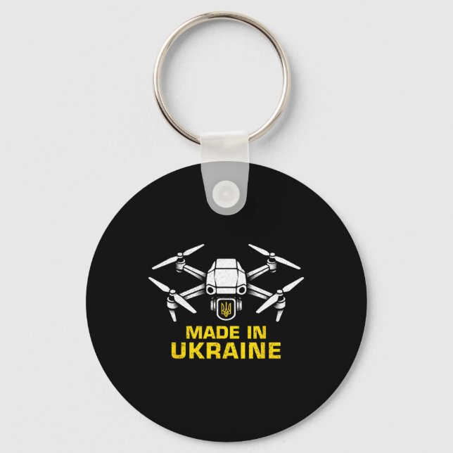 Porte-clés Amateurs de drones ukrainiens patriotiques Fpv d'U (Recto)