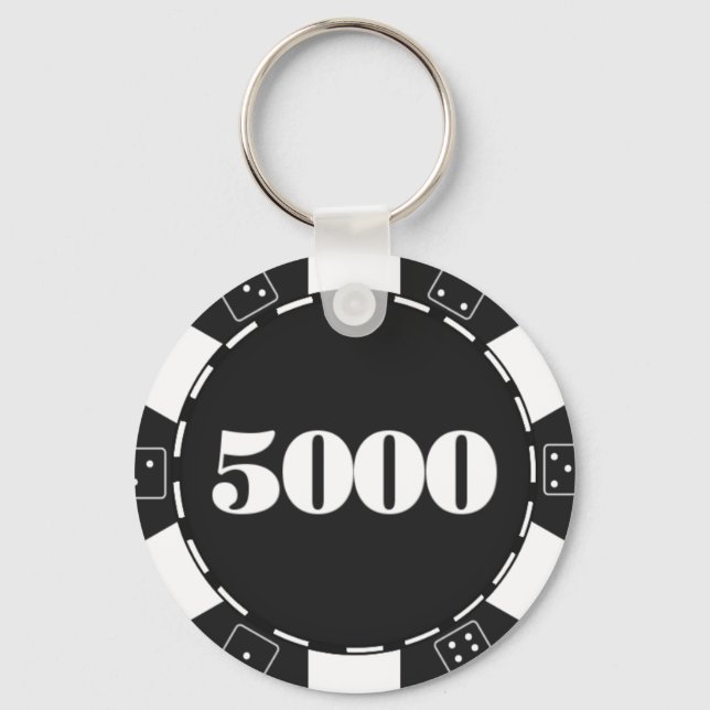 Porte-clés Amateurs de jeu de puce de casino mignonnes (Recto)