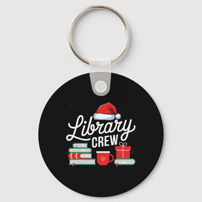 Porte-clés Amateurs de livres de l'équipe de bibliothèque Lib (Recto)