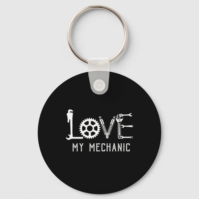 Porte-clés Amateurs mécaniques | Love My Mechanic (Recto)