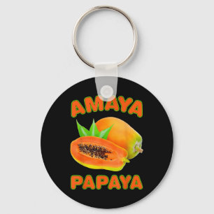 Porte-clés Amaya Papaya Drôle Pour Hommes Femmes
