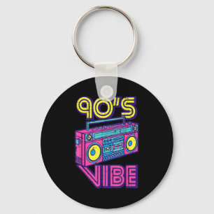 Porte-clés Ambiance 90 Boom Box Radio Amateur de Musique Rétr