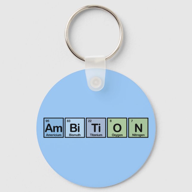 Porte-clés Ambition faite d'éléments (Recto)