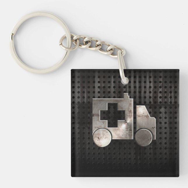 Porte-clés Ambulance rocailleuse (Devant)