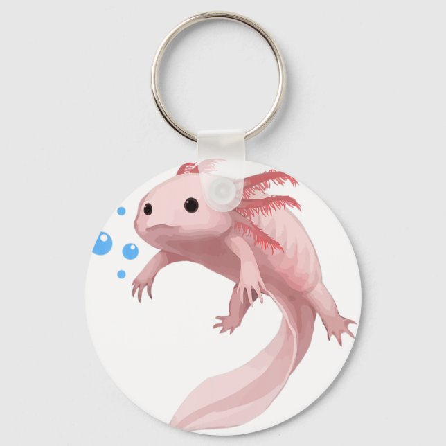 Porte-clés Ambystoma Mexicanum mignon Ados Axolotl Enfant (Recto)