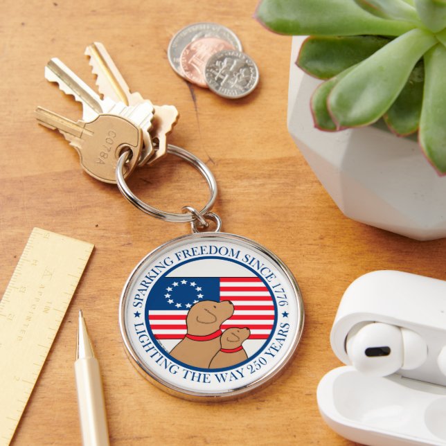 Porte-clés America 250 Sparking Freedom (Bureau)
