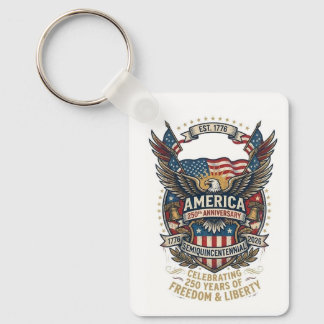 Porte-clés America 250th Americana 1776 Freedom Eagle USA