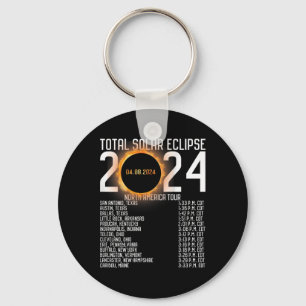 Porte-clés America Tour 2024 Totalité Sur Le Retour Éclipse S