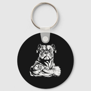Porte-clés American Bully Biceps Tattoo Pet - Chien race I Lo