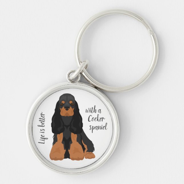 Porte-clés American Cocker Spaniel chien (Devant)