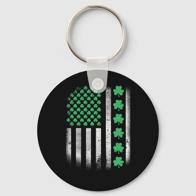 Porte-clés American Design St. Patrick Jour Irlandais  (Recto)