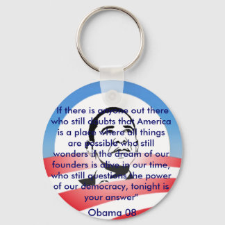 Porte-clés American Dream Obama Keyring RWB
