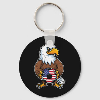 Porte-clés American Eagle Holding Soccer Ll Joueur _1
