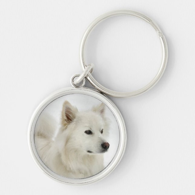 Porte-clés American Eskimo Dog Art (Devant)