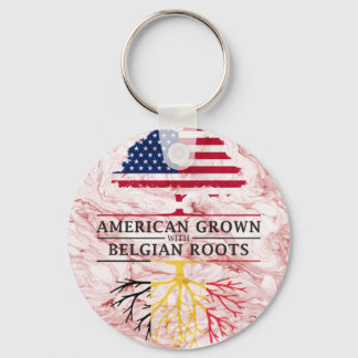 Porte-clés American Grosse avec des racines belges style marb