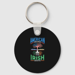 Porte-clés American Grown Irish Roots St. Patricks Day Green