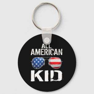 Porte-clés American Kid 4 Of July Boys Patriotic Teens Kids