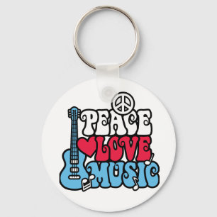 Porte-clés American Peace Love Music