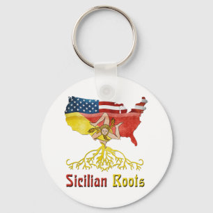 Porte-clés American Sicilian Roots Keyring