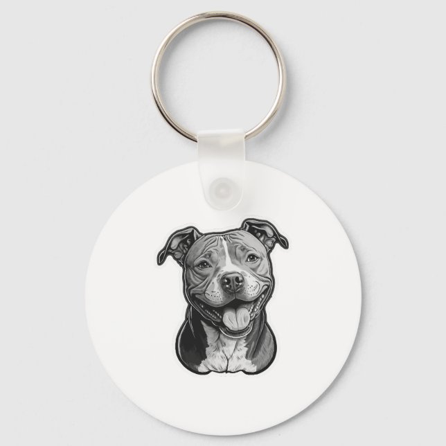 Porte-clés American Staffordshire Terrier (Recto)