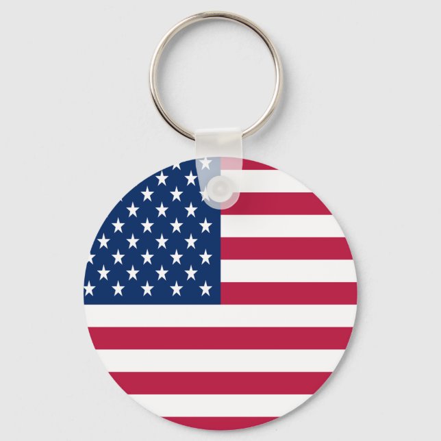 Porte-clés American USA Flag Pride Design-76353 (Recto)
