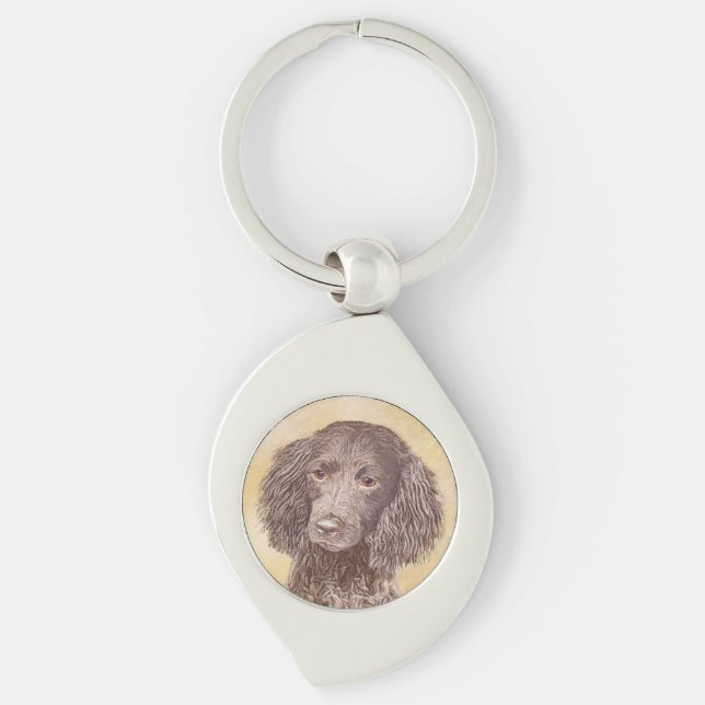 Porte-clés American Water Spaniel Peinture - Original Dog Art (Devant)