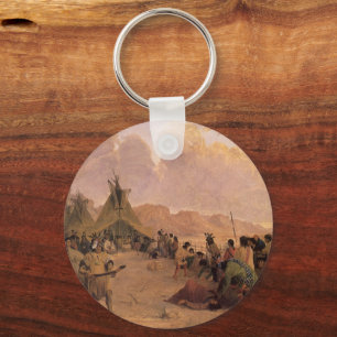 Porte-clés Amérindien vintage, danse de médecine par Eastman