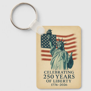 Porte-clés Amérique 250 Ans Célébration Patriotique de la Lib