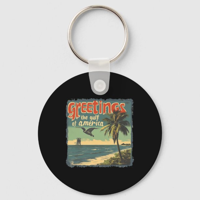 Porte-clés Amérique Du Golfe Des États-Unis Salutation Du Gu  (Recto)