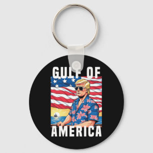 Porte-clés Amérique du Golfe des États-Unis Salutation Trump 