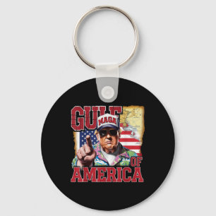 Porte-clés Amérique du Golfe des États-Unis Salutation Trump 