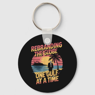 Porte-clés Amérique du Golfe Humour Trump Patriotique 2025 Pr