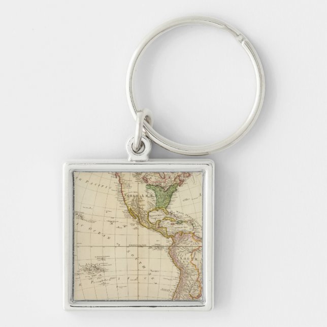 Porte-clés Amérique - Les colonies de tribus indiennes (Devant)