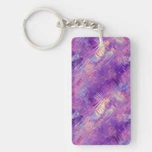 Porte-clés Améthyste Purple Crystal Gel Texture
