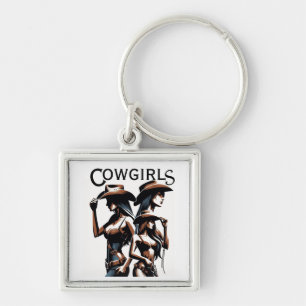 Porte-clés amies cowgirl