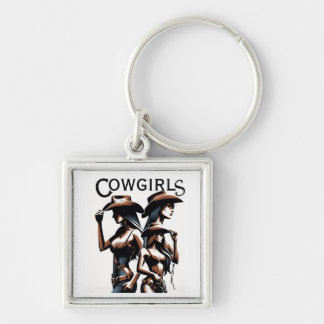 Porte-clés amies cowgirl