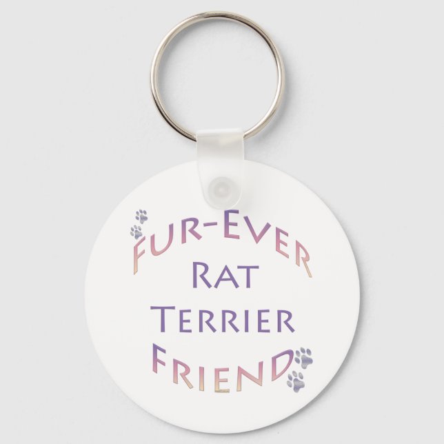 Porte-clés Amis de Rat Terrier Furever (Recto)