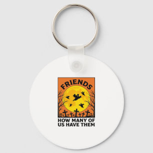 Porte-clés Amis fantômes d'Halloween Drôle d'horreur vintage_