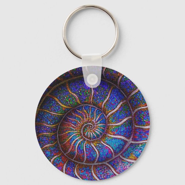 Porte-clés Ammonite binaire (Verso)