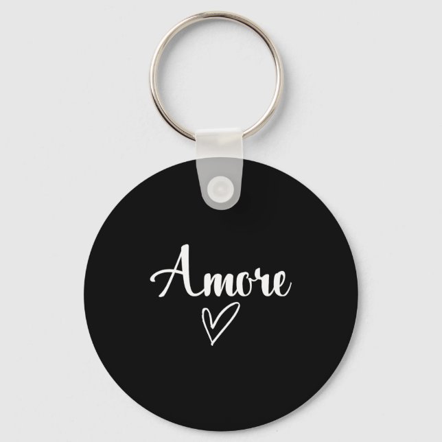 Porte-clés Amore - Amour Italien Saint-Valentin  (Recto)