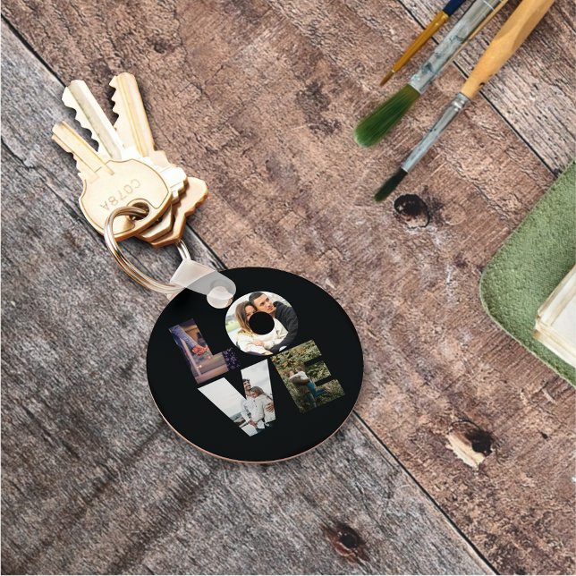 Porte-clés AMOUR - 4 couples / famille photo collage Teplate (Créateur téléchargé)