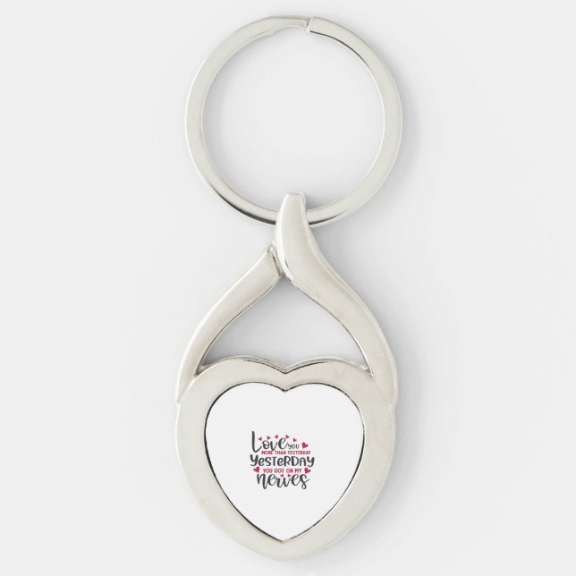 Porte-clés Amour à typographie propre  (Devant)