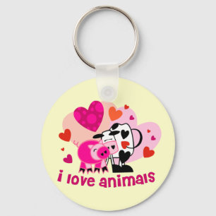 Porte-clés Amour animal
