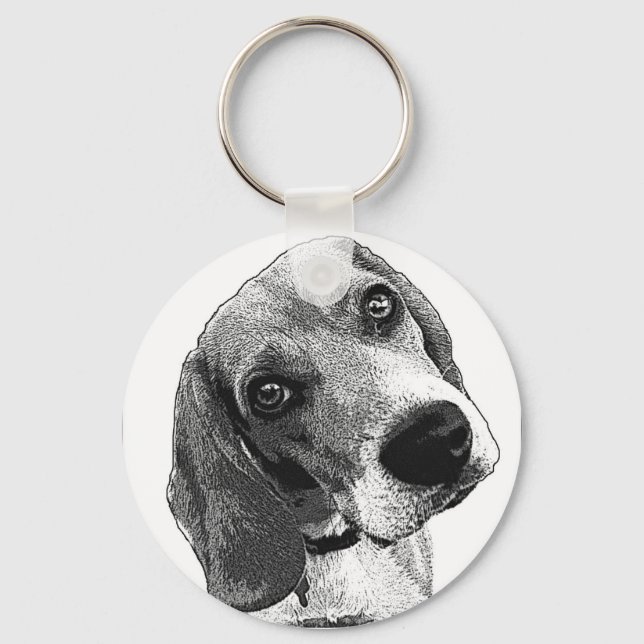 Porte-clés Amour beagle (Recto)