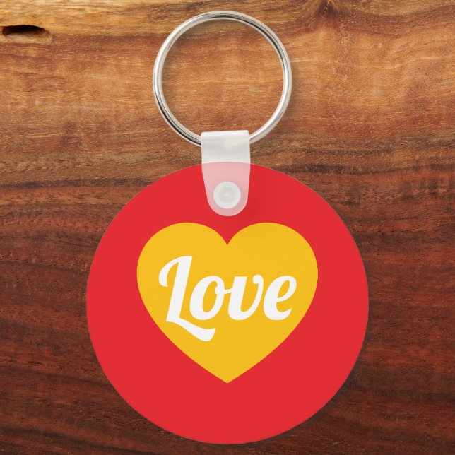 Porte-clés Amour,cœur,sur mesure (Recto)