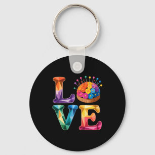 Porte-clés Amour Couture Broderie N Coussin Arc-en-ciel Créat