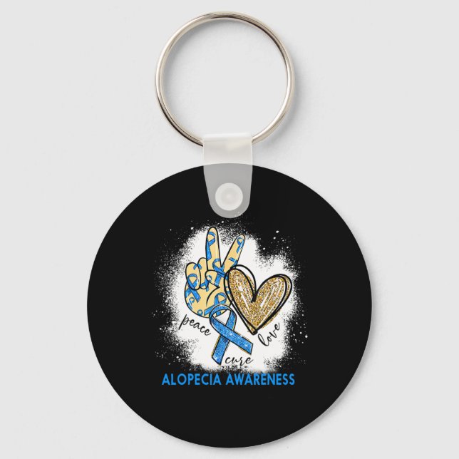 Porte-clés Amour Cure Bleached Alopécie Sensibilisation (Recto)
