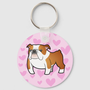 Porte-clés Amour de Bulldog